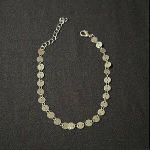 Silver Beaded Bracelet with Clasp